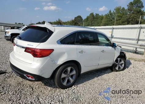 2014 Acura Mdx z USA, uszkodzony, nr VIN 5FRYD4H21EB009897